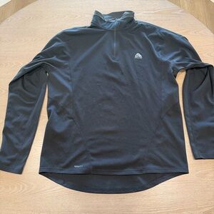 Nike ACG Pullover Mens XL Black NikeFIT DRY 1/4 Zip Long Sleeve Running Hiking